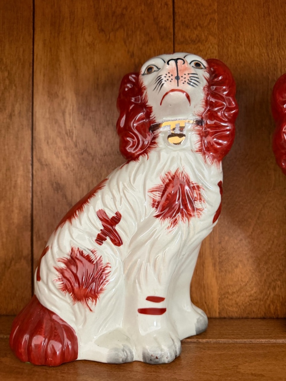 Porcelain Staffordshire Dogs (Set of 2) - Picture 2 of 3